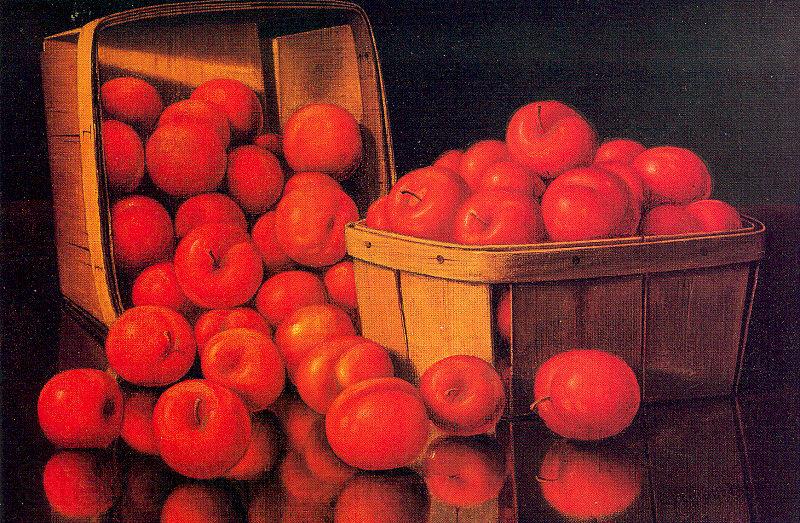 Prentice, Levi Wells Baskets of Red Plums France oil painting art